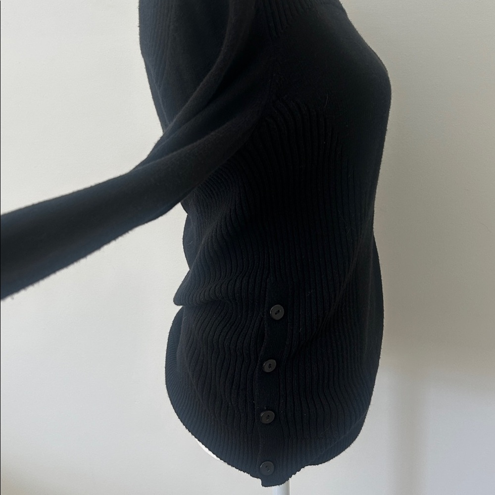 Ann Taylor Factory Black Crew Neck Sweater - Picture 3 of 9